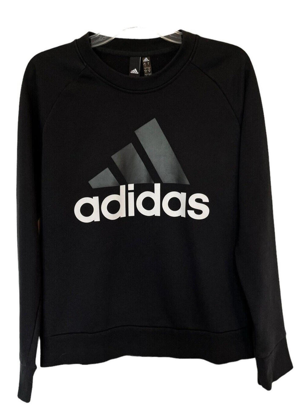 adidas Sweatshirt Womens Size Med  Essentials Black Training Gym 1574.4